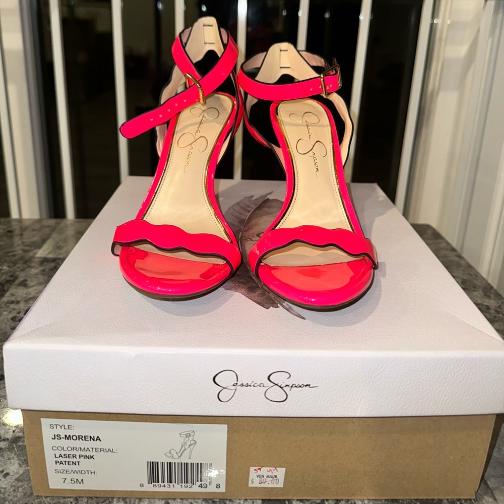 Hot pink Jessica Simpson heels